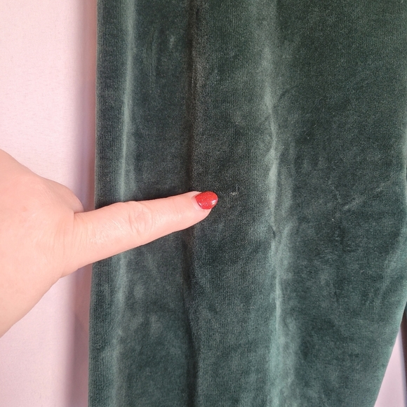 NFL Greenbay Packers VTG Green Velour Pullon On Pants Size Medium - Picture 5 of 7